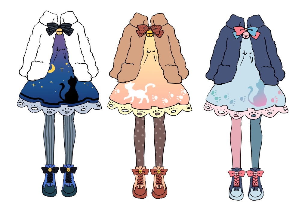 『PuffyCat パフィーキャット』複数アバター対応衣装