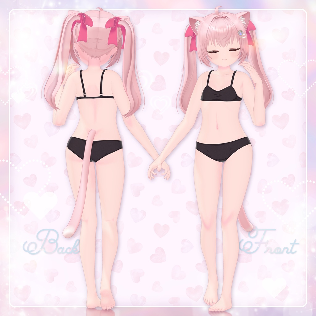 『ももね -Momone-』CatPrincess オリジナル3Dモデル #Momone3D 【もちふぃった~対応】