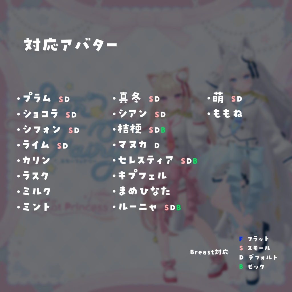 『StarFairy スターフェアリー』複数アバター対応衣装