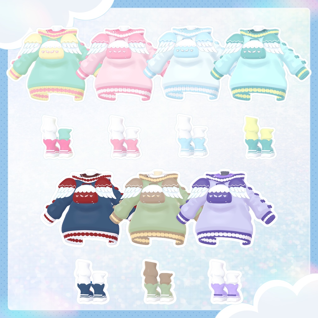 天使界隈『SailorTenshi せーらー天使』複数アバター対応衣装