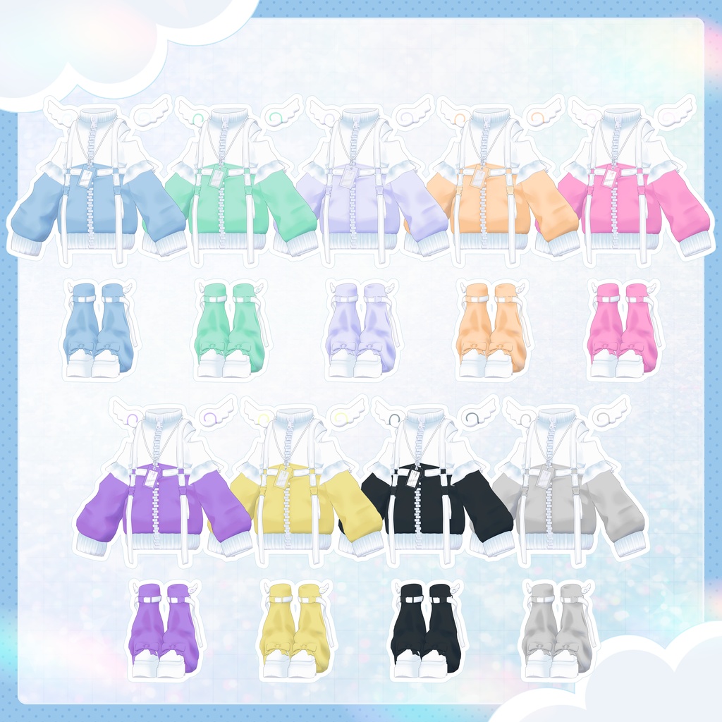 天使界隈シリーズ『JerseyTenshi じゃーじ天使』複数アバター対応衣装