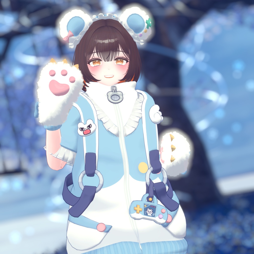 天使界隈シリーズ『Kumakko Tenshi くまっこ天使』複数アバター対応衣装