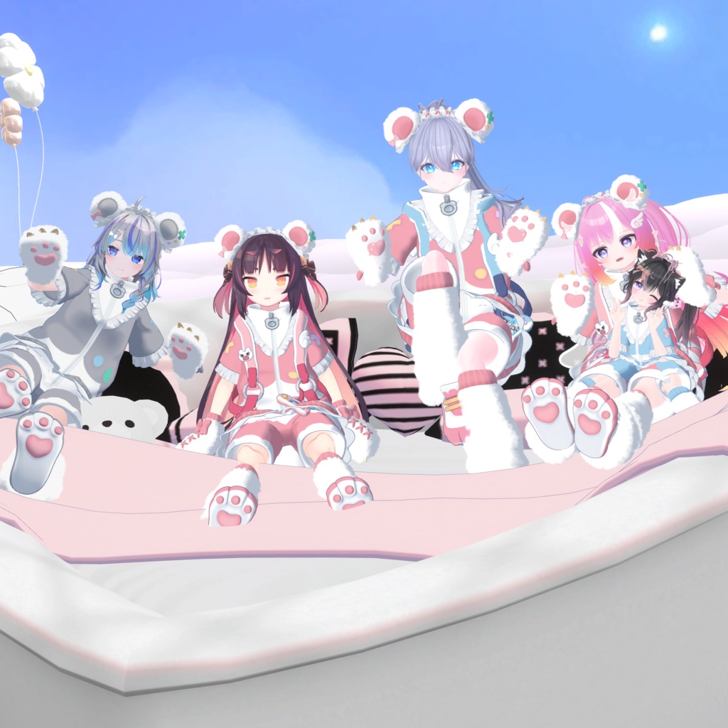 天使界隈シリーズ『Kumakko Tenshi くまっこ天使』複数アバター対応衣装