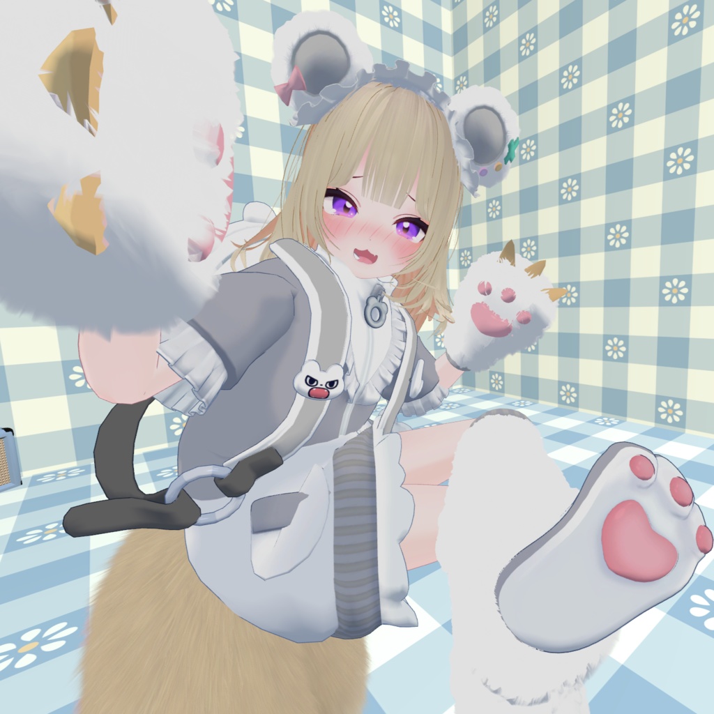 天使界隈シリーズ『Kumakko Tenshi くまっこ天使』複数アバター対応衣装