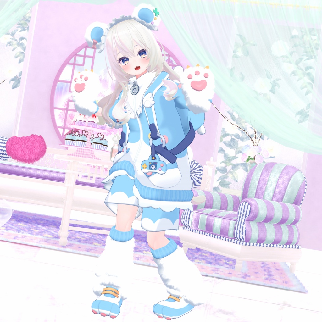 天使界隈シリーズ『Kumakko Tenshi くまっこ天使』複数アバター対応衣装