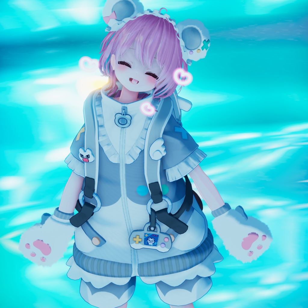 天使界隈シリーズ『Kumakko Tenshi くまっこ天使』複数アバター対応衣装