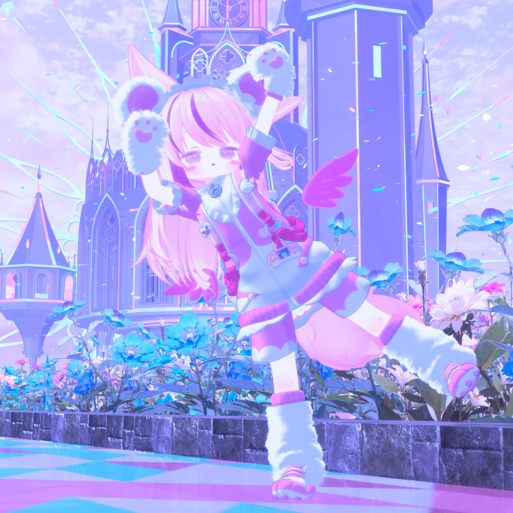 天使界隈シリーズ『Kumakko Tenshi くまっこ天使』複数アバター対応衣装