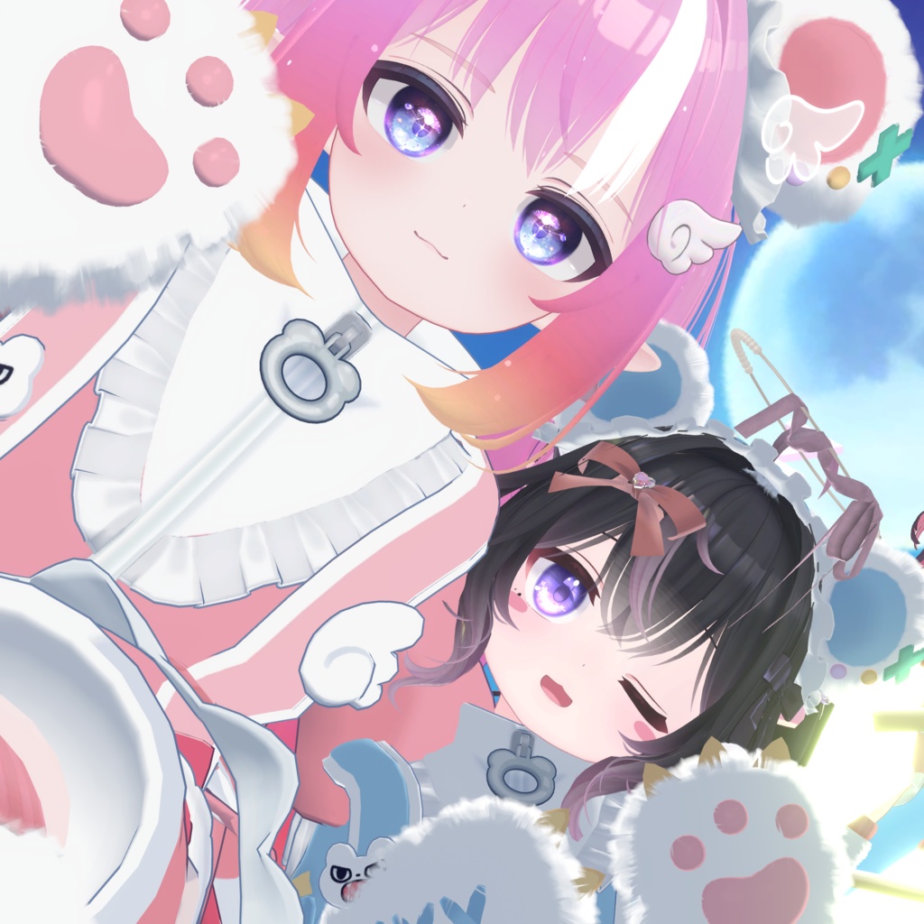 天使界隈シリーズ『Kumakko Tenshi くまっこ天使』複数アバター対応衣装