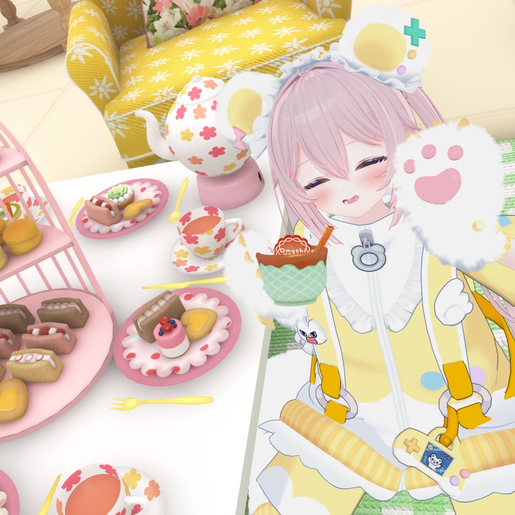 天使界隈シリーズ『Kumakko Tenshi くまっこ天使』複数アバター対応衣装