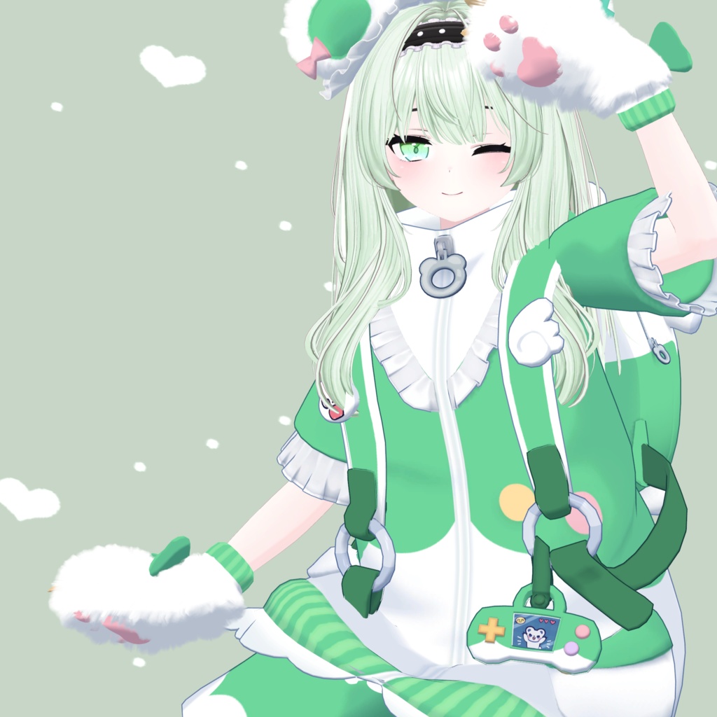 天使界隈シリーズ『Kumakko Tenshi くまっこ天使』複数アバター対応衣装