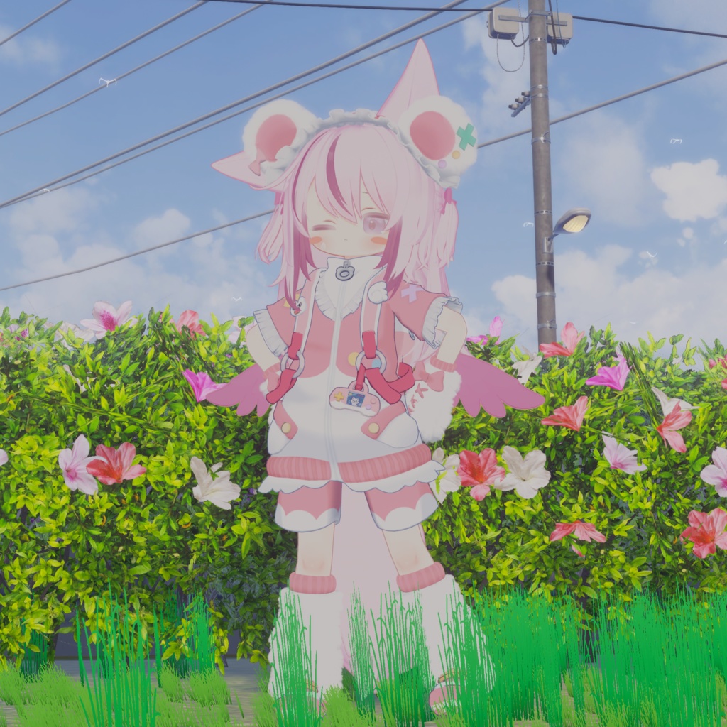 天使界隈シリーズ『Kumakko Tenshi くまっこ天使』複数アバター対応衣装