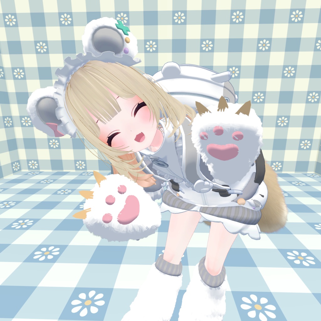 天使界隈シリーズ『Kumakko Tenshi くまっこ天使』複数アバター対応衣装