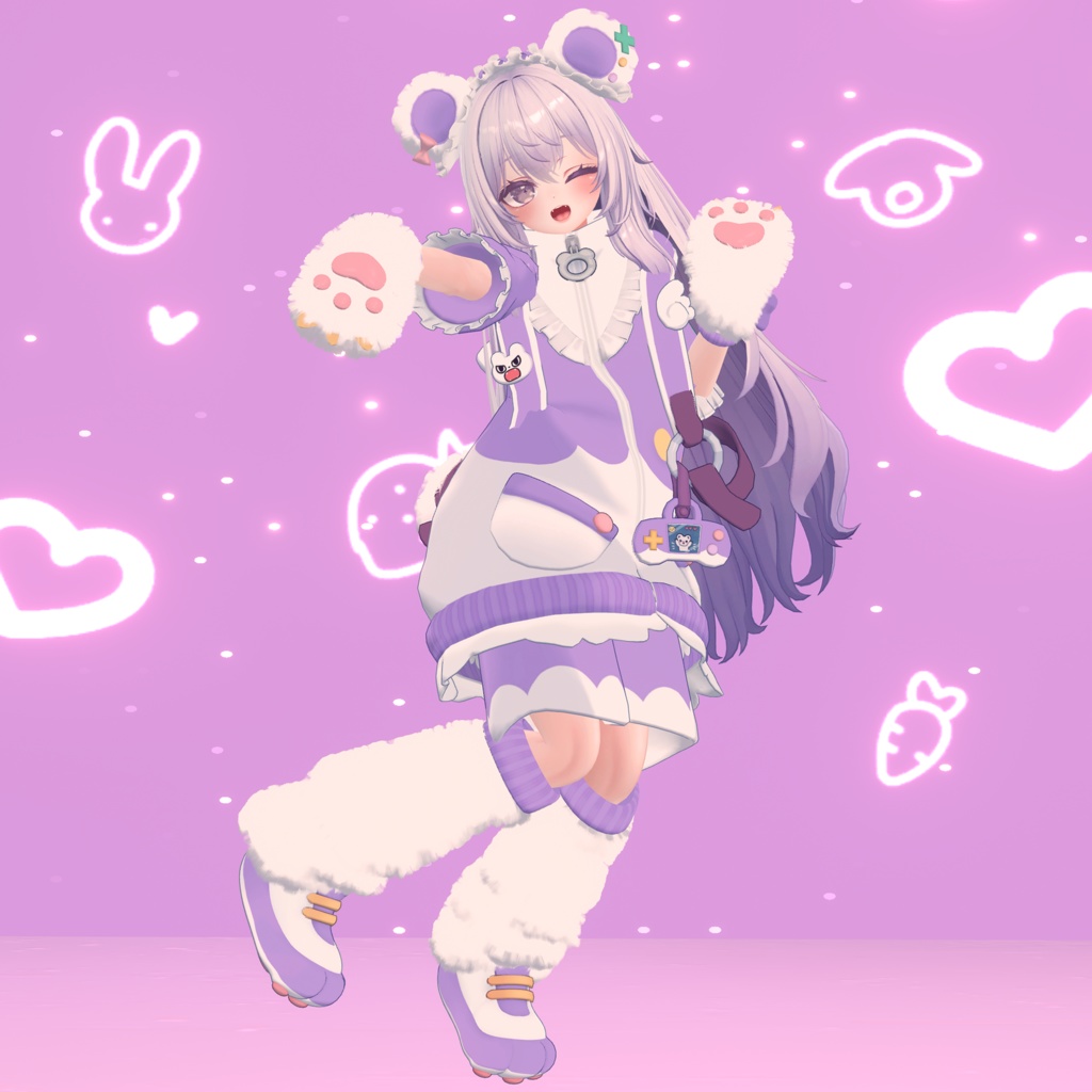 天使界隈シリーズ『Kumakko Tenshi くまっこ天使』複数アバター対応衣装