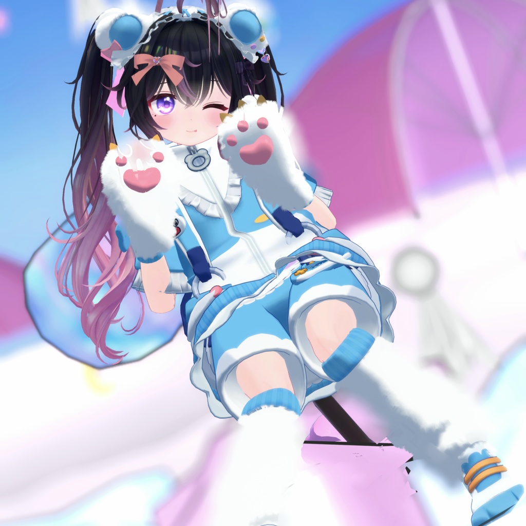 天使界隈シリーズ『Kumakko Tenshi くまっこ天使』複数アバター対応衣装