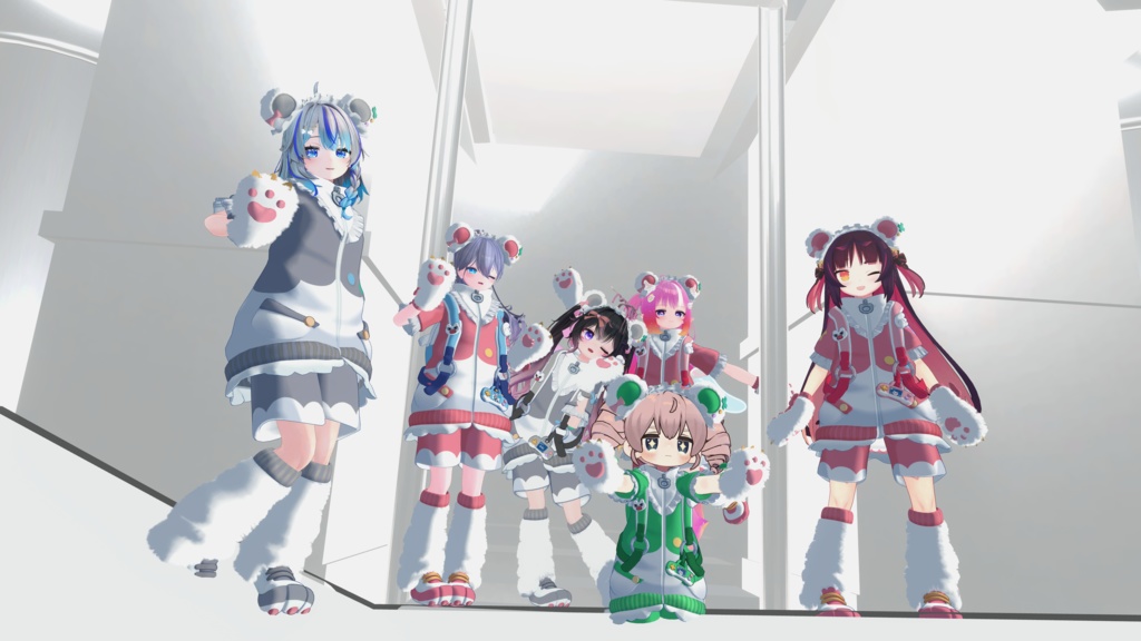 天使界隈シリーズ『Kumakko Tenshi くまっこ天使』複数アバター対応衣装