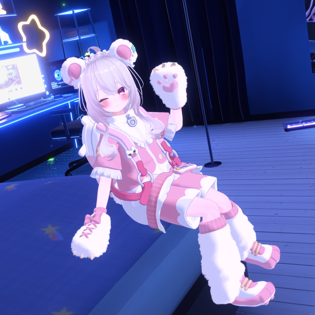 天使界隈シリーズ『Kumakko Tenshi くまっこ天使』複数アバター対応衣装