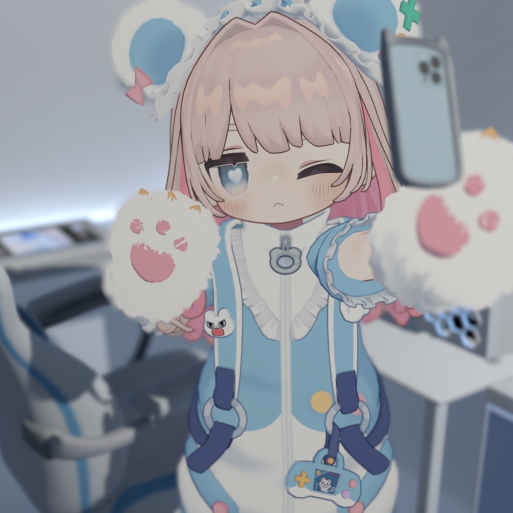 天使界隈シリーズ『Kumakko Tenshi くまっこ天使』複数アバター対応衣装