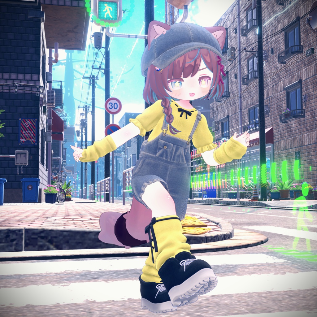 『お散歩デニムコーデ』複数アバター対応衣装