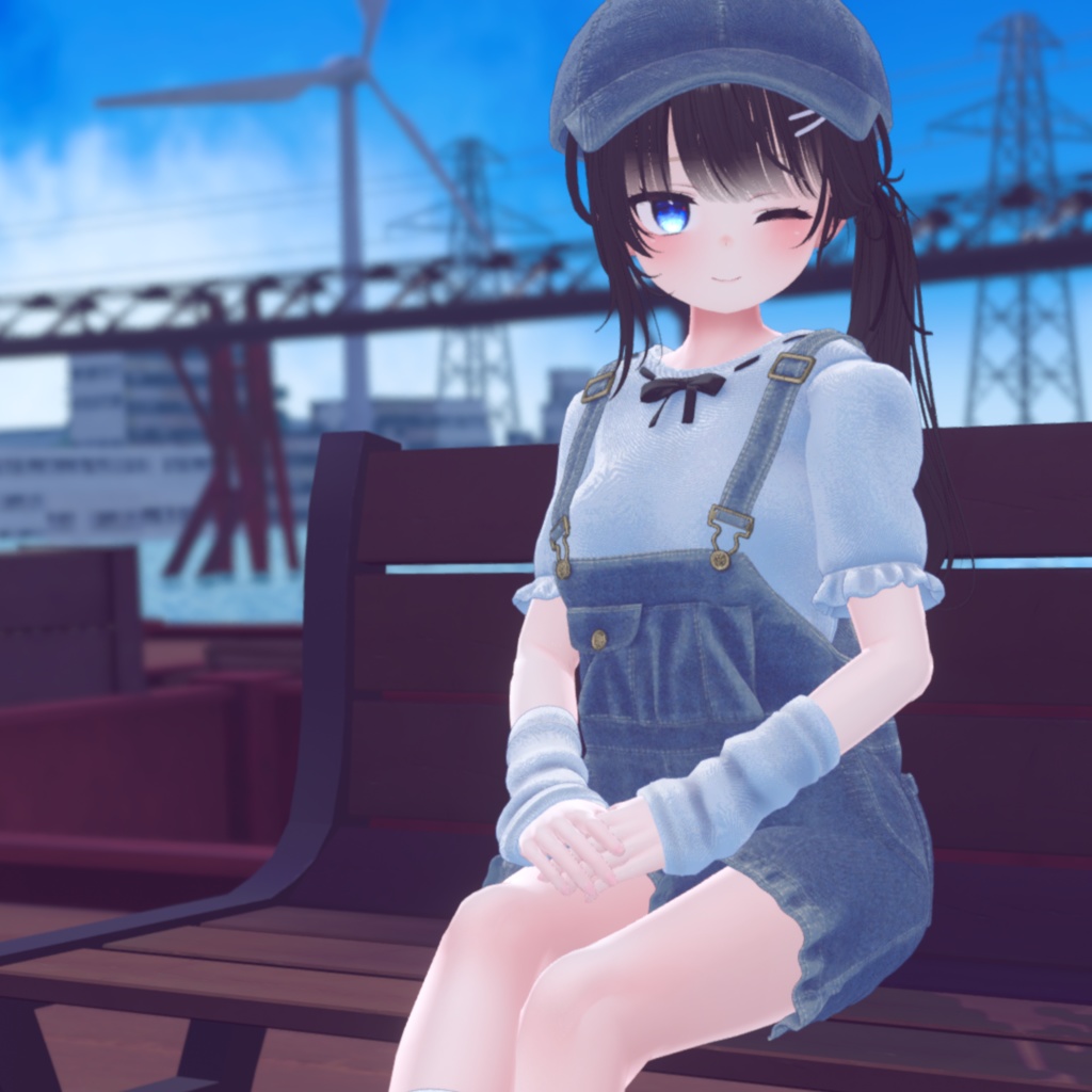 『お散歩デニムコーデ』複数アバター対応衣装