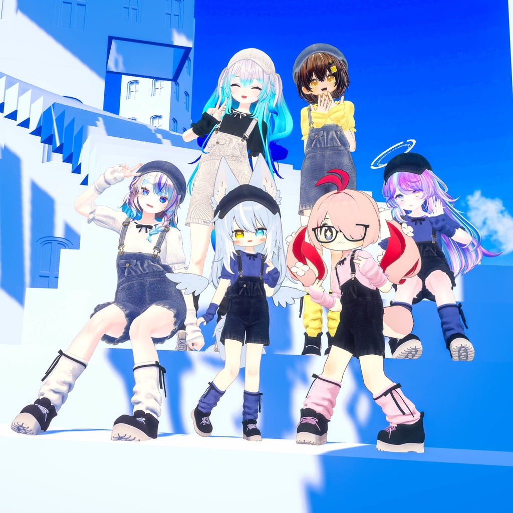 『お散歩デニムコーデ』複数アバター対応衣装