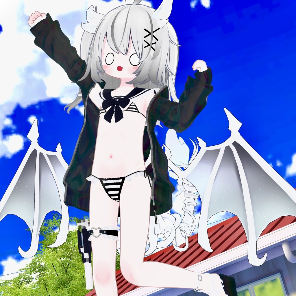 『マイクロジャージセーラービキニ-MJSB』複数アバター対応衣装