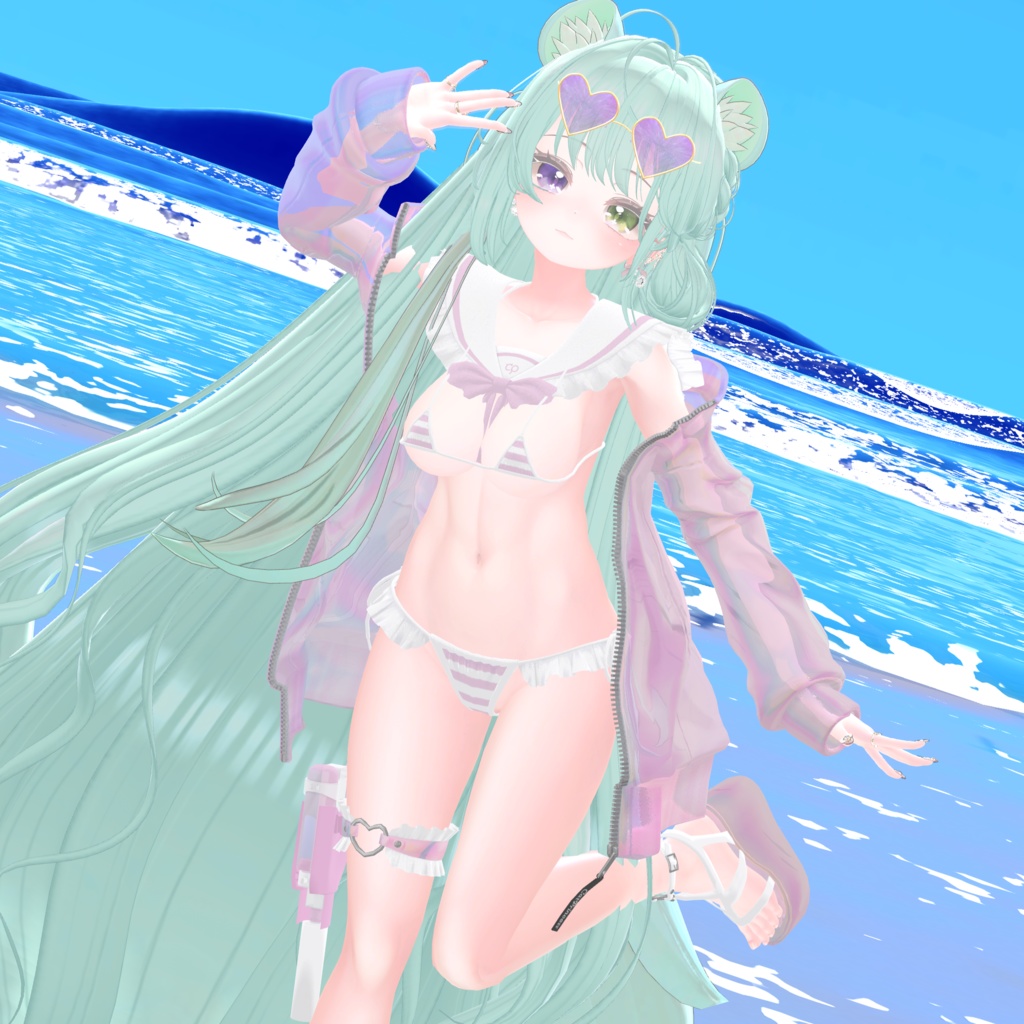 『マイクロジャージセーラービキニ-MJSB』複数アバター対応衣装