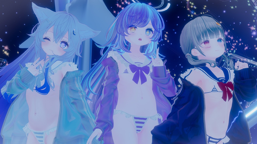 『マイクロジャージセーラービキニ-MJSB』複数アバター対応衣装