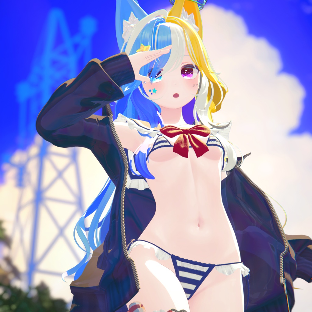 『マイクロジャージセーラービキニ-MJSB』複数アバター対応衣装