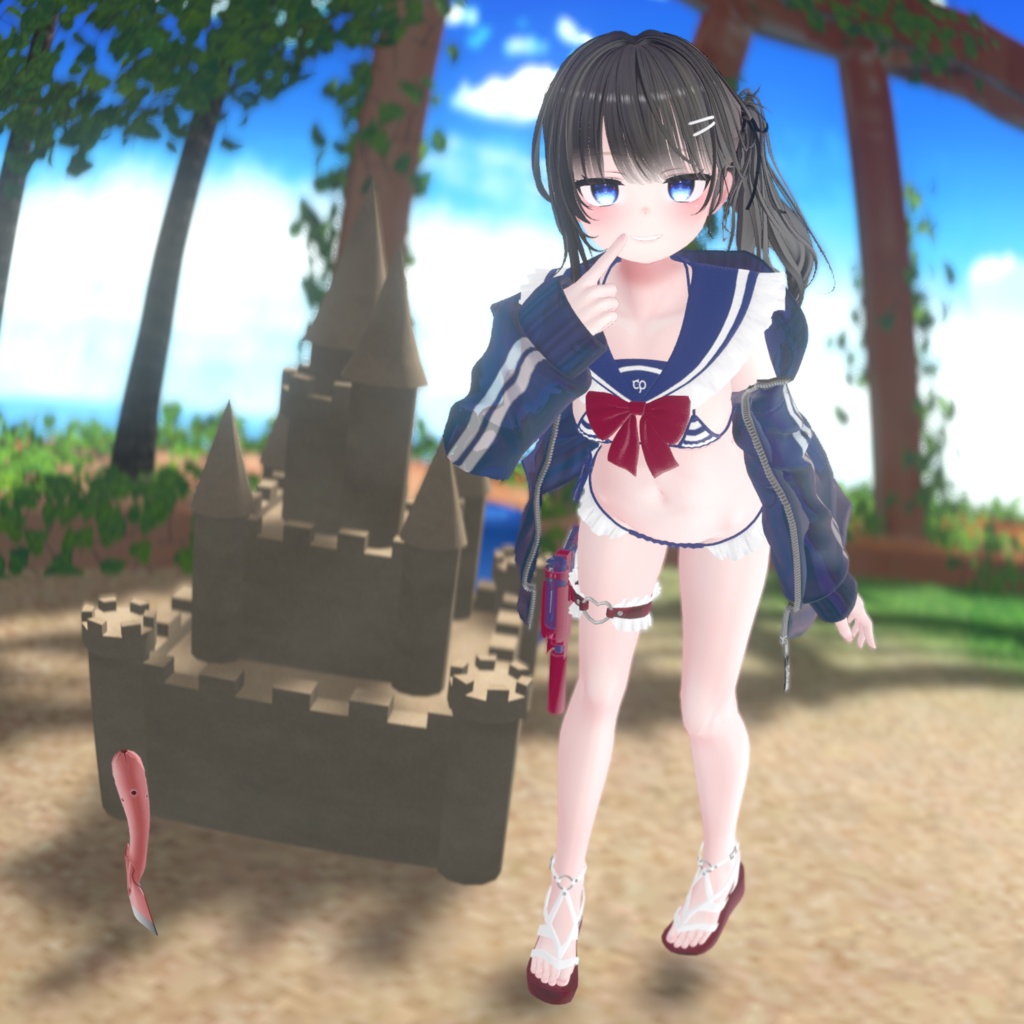 『マイクロジャージセーラービキニ-MJSB』複数アバター対応衣装