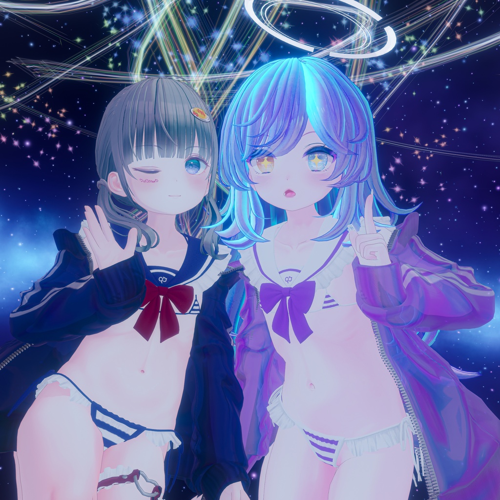 『マイクロジャージセーラービキニ-MJSB』複数アバター対応衣装