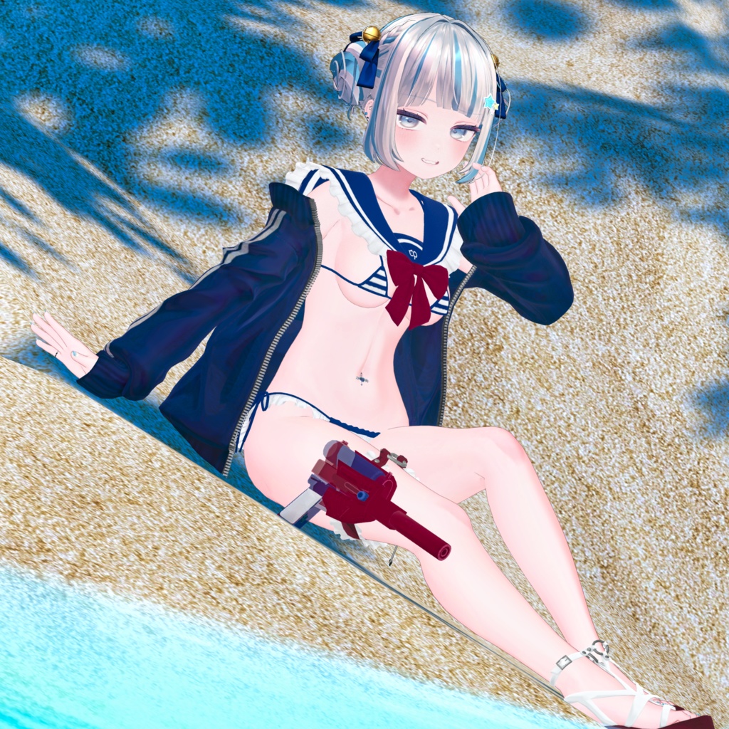 『マイクロジャージセーラービキニ-MJSB』複数アバター対応衣装