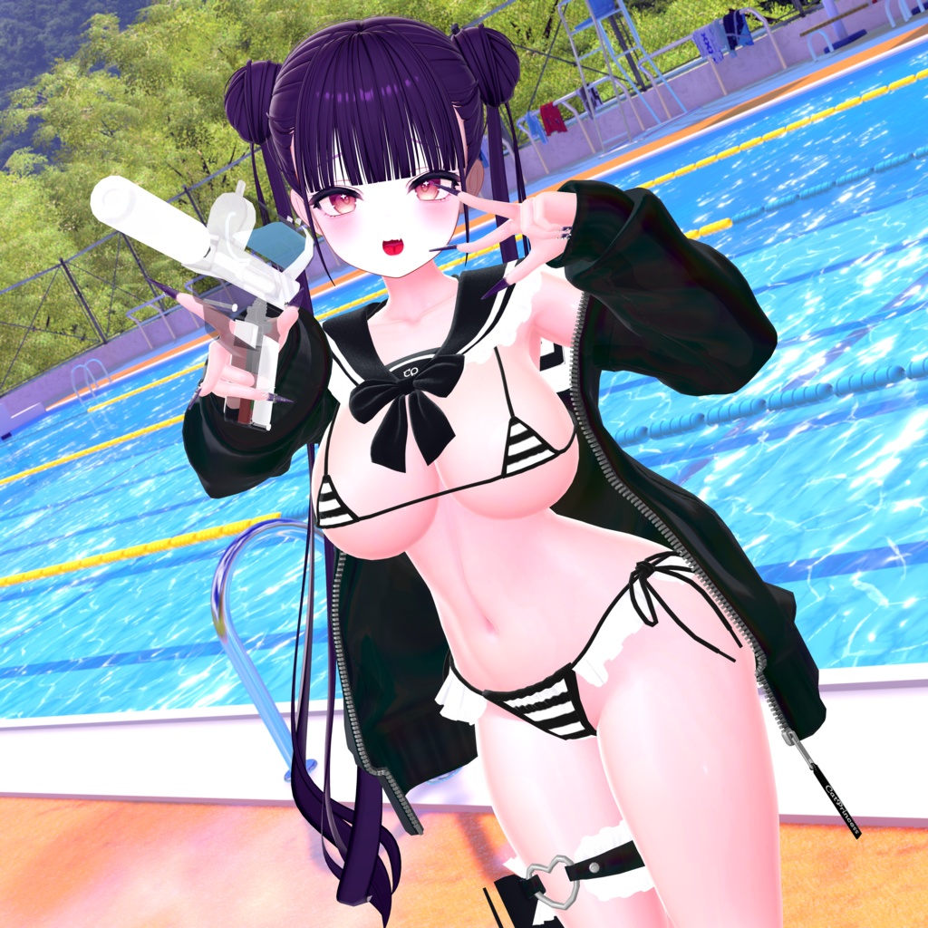 『マイクロジャージセーラービキニ-MJSB』複数アバター対応衣装