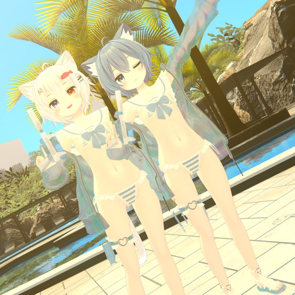 『マイクロジャージセーラービキニ-MJSB』複数アバター対応衣装