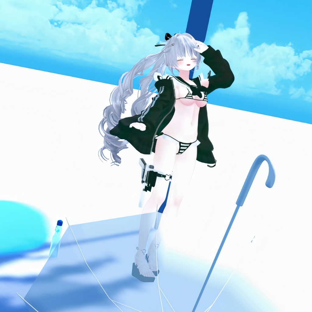 『マイクロジャージセーラービキニ-MJSB』複数アバター対応衣装