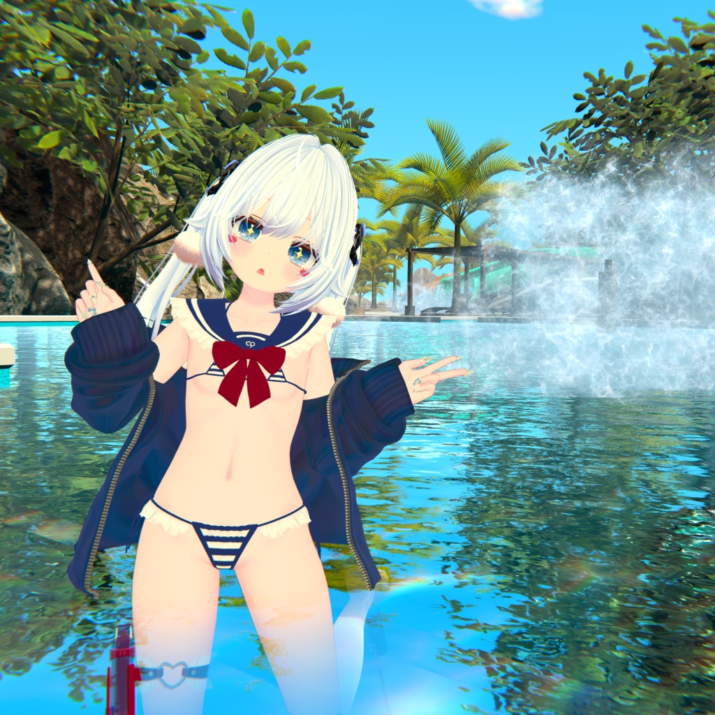 『マイクロジャージセーラービキニ-MJSB』複数アバター対応衣装