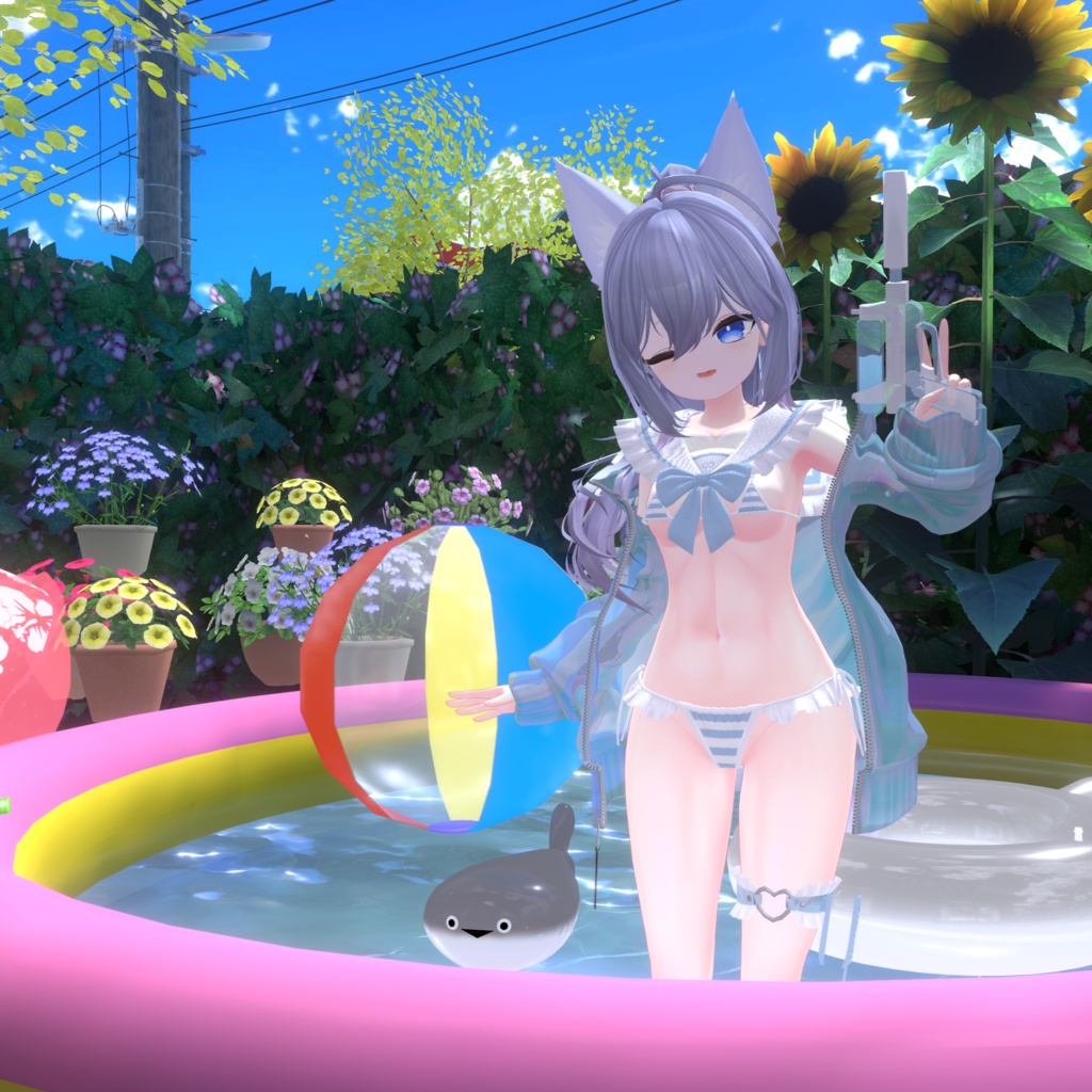 『マイクロジャージセーラービキニ-MJSB』複数アバター対応衣装