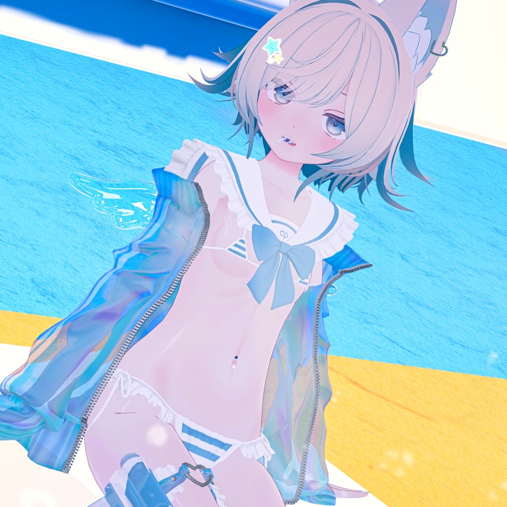 『マイクロジャージセーラービキニ-MJSB』複数アバター対応衣装