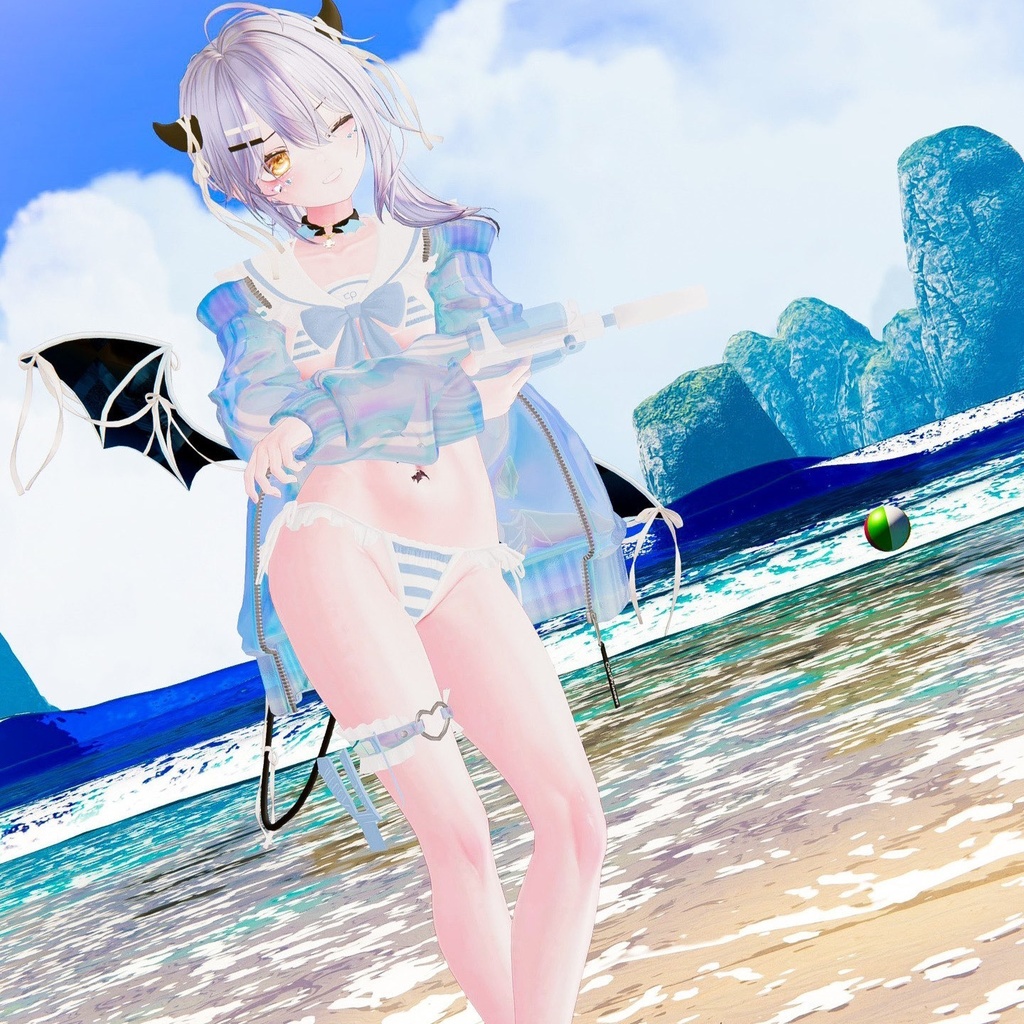 『マイクロジャージセーラービキニ-MJSB』複数アバター対応衣装