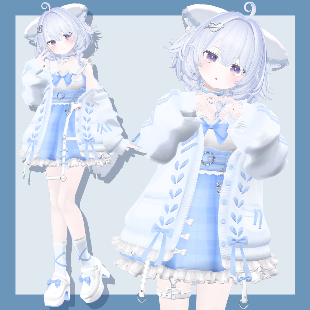 🎀発売記念セール中!🎀『Honey&Ribbon ハニーアンドリボン』複数アバター対応衣装