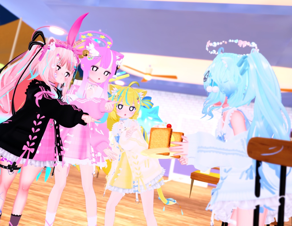 🎀発売記念セール中!🎀『Honey&Ribbon ハニーアンドリボン』複数アバター対応衣装