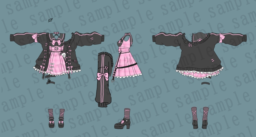 🎀プレゼント企画開催中!🎀『Honey&Ribbon ハニーアンドリボン』複数アバター対応衣装