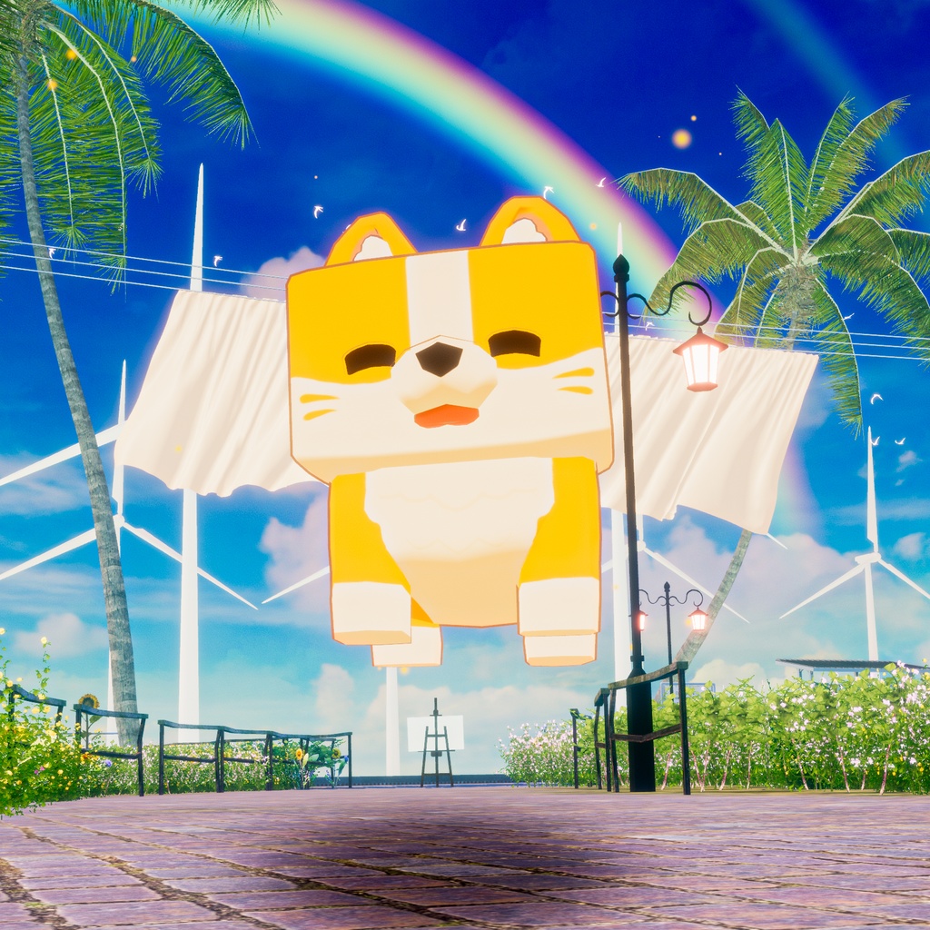 3日間限定無料配布🎁✨『CUBICO – Block Animals』CatPrincess オリジナル3Dモデル #CUBICO3D