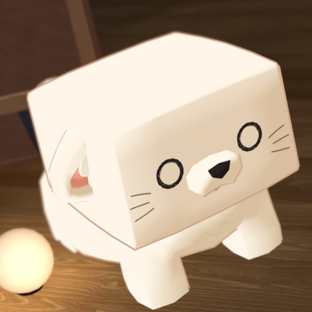 3日間限定無料配布🎁✨『CUBICO – Block Animals』CatPrincess オリジナル3Dモデル #CUBICO3D