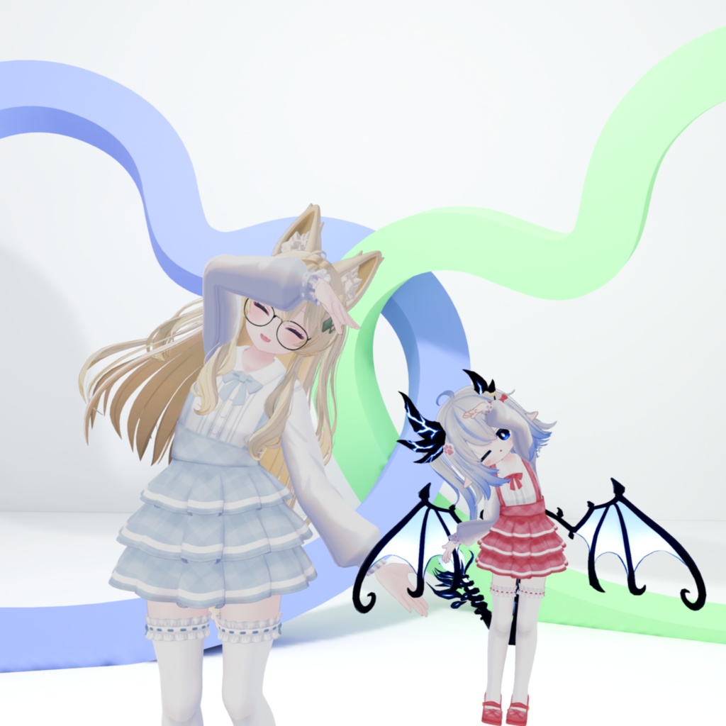 🎀プレゼント企画開催中🎀『ねこりぼんポンチョ NekoRibbonPoncho』複数アバター対応衣装