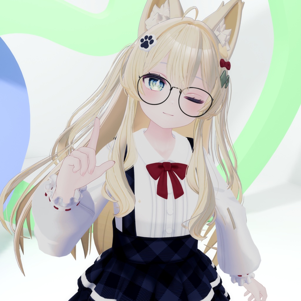 🎀プレゼント企画開催中🎀『ねこりぼんポンチョ NekoRibbonPoncho』複数アバター対応衣装