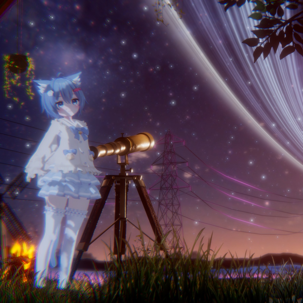 🎀プレゼント企画開催中🎀『ねこりぼんポンチョ NekoRibbonPoncho』複数アバター対応衣装