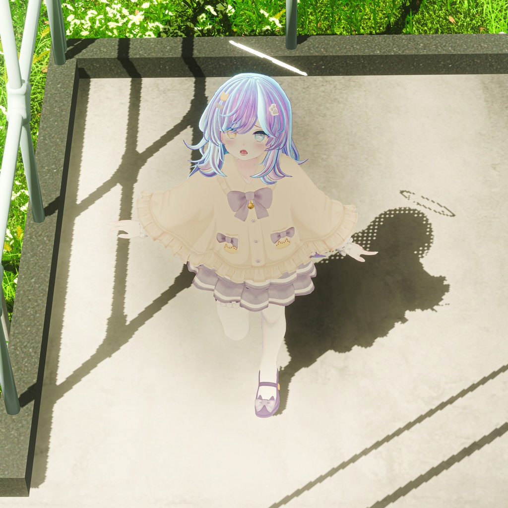 🎀プレゼント企画開催中🎀『ねこりぼんポンチョ NekoRibbonPoncho』複数アバター対応衣装