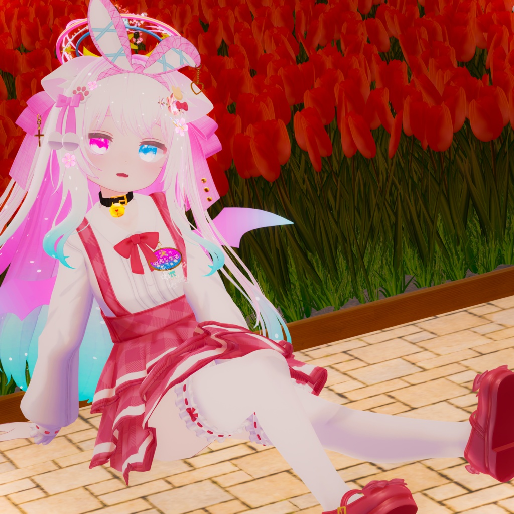 『ねこりぼんポンチョ NekoRibbonPoncho』複数アバター対応衣装