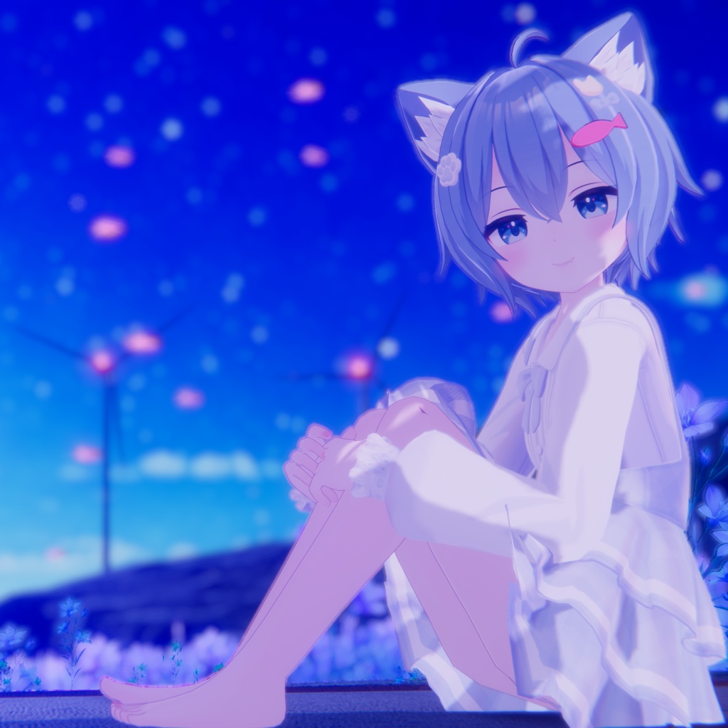 🎀プレゼント企画開催中🎀『ねこりぼんポンチョ NekoRibbonPoncho』複数アバター対応衣装