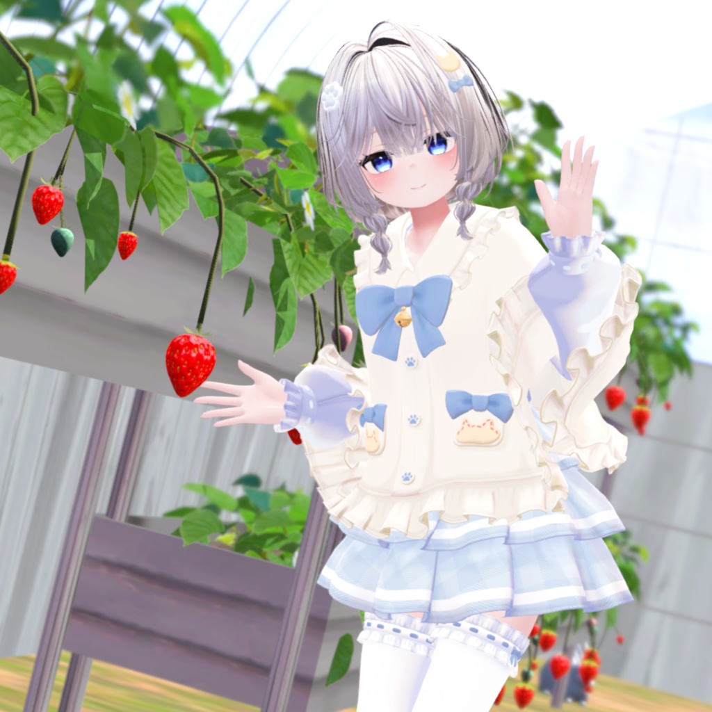 🎀プレゼント企画開催中🎀『ねこりぼんポンチョ NekoRibbonPoncho』複数アバター対応衣装